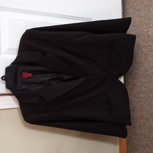 Blazer jacket 212 collection size 16W black. 2 button front. 3 buttons on sleeve